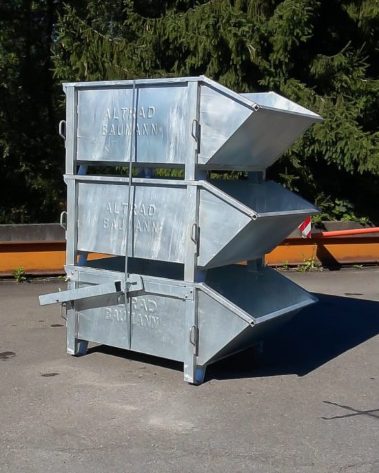 Allzweck-Container zum Transport von verschiedenen Materialien wie z.B. Kies, Dachmaterial